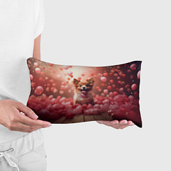 Подушка-антистресс Маленькая собачка в сердечках, цвет: 3D-принт — фото 2
