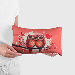 Подушка-антистресс Влюбленные совушки, цвет: 3D-принт — фото 2