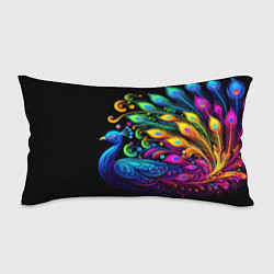 Подушка-антистресс Neon peacock - art, цвет: 3D-принт