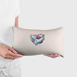 Подушка-антистресс Пара сердец, цвет: 3D-принт — фото 2