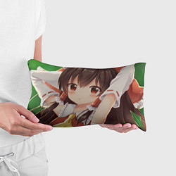 Подушка-антистресс Touhou Project Рейму смущённая, цвет: 3D-принт — фото 2
