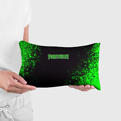 Подушка-антистресс Fortnite зеленый краски лого, цвет: 3D-принт — фото 2