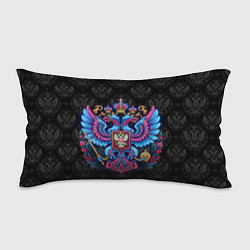 Подушка-антистресс Неоновый герб России, цвет: 3D-принт