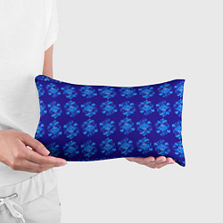 Подушка-антистресс Узоры гжель на синем фоне, цвет: 3D-принт — фото 2