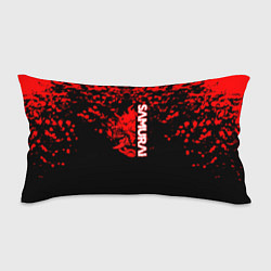 Подушка-антистресс Cyberpunk samurai красные краски, цвет: 3D-принт