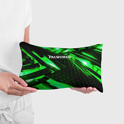 Подушка-антистресс Palworld logo green neon, цвет: 3D-принт — фото 2