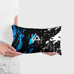 Подушка-антистресс Linkin park холодные краски, цвет: 3D-принт — фото 2