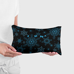 Подушка-антистресс Cнежинки - snowflakes, цвет: 3D-принт — фото 2