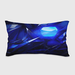 Подушка-антистресс Black and blue abstract background sport style, цвет: 3D-принт