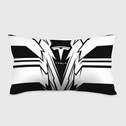 Подушка-антистресс Tesla - black and white, цвет: 3D-принт