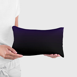 Подушка-антистресс Фиолетово-чёрный тёмный градиент, цвет: 3D-принт — фото 2