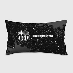 Подушка-антистресс Barcelona sport на темном фоне по-горизонтали, цвет: 3D-принт