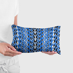 Подушка-антистресс Синяя техно броня, цвет: 3D-принт — фото 2
