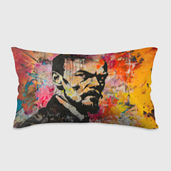Подушка-антистресс Граффити портрет Владимира Ленина, цвет: 3D-принт