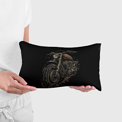 Подушка-антистресс Старый грязный мотоцикл, цвет: 3D-принт — фото 2
