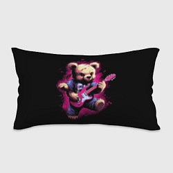 Подушка-антистресс Плюшевый медведь музыкант с гитарой, цвет: 3D-принт