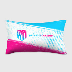 Подушка-антистресс Atletico Madrid neon gradient style по-горизонтали