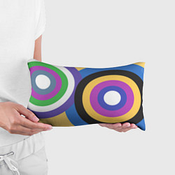 Подушка-антистресс Разноцветные круги, абстракция, цвет: 3D-принт — фото 2