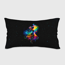 Подушка-антистресс Неоновая танцовщица в звездном небе, цвет: 3D-принт