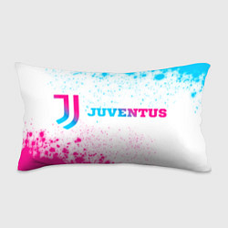 Подушка-антистресс Juventus neon gradient style по-горизонтали, цвет: 3D-принт