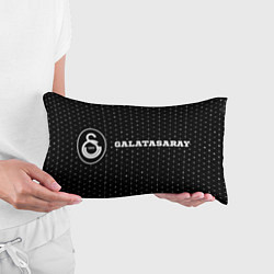 Подушка-антистресс Galatasaray sport на темном фоне по-горизонтали, цвет: 3D-принт — фото 2