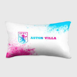 Подушка-антистресс Aston Villa neon gradient style по-горизонтали