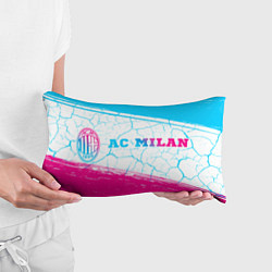 Подушка-антистресс AC Milan neon gradient style по-горизонтали, цвет: 3D-принт — фото 2