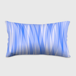 Подушка-антистресс Полосатый сиренево-голубой пламенный, цвет: 3D-принт