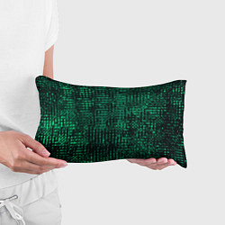 Подушка-антистресс Чёрно-зелёный абстрактный, цвет: 3D-принт — фото 2