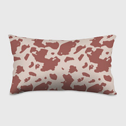 Подушка-антистресс Коровий паттерн коричневого цвета