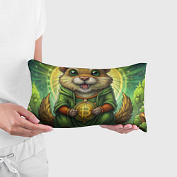 Подушка-антистресс Криптовалютный хомячок, цвет: 3D-принт — фото 2