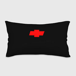 Подушка-антистресс Chevrolet red logo, цвет: 3D-принт