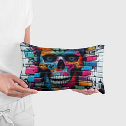 Подушка-антистресс Crazy color skull - graffiti, цвет: 3D-принт — фото 2