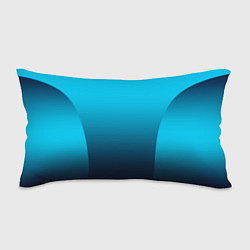Подушка-антистресс Яркий голубой с синим градиент комбинированный кро, цвет: 3D-принт