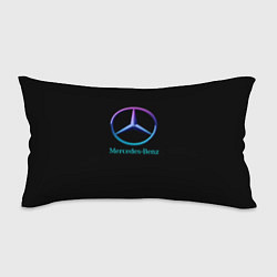 Подушка-антистресс Mercedes neon logo, цвет: 3D-принт