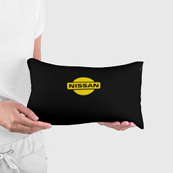 Подушка-антистресс Nissan yellow logo, цвет: 3D-принт — фото 2