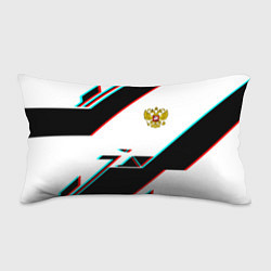 Подушка-антистресс Россия спортивная геометрия глитч