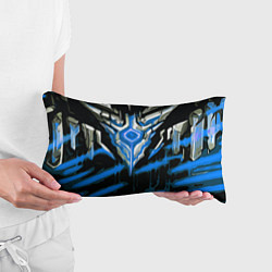 Подушка-антистресс Абстрактная синяя руна, цвет: 3D-принт — фото 2