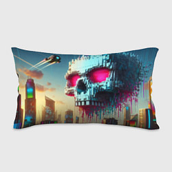 Подушка-антистресс Cool pixel skull - ai art fantasy, цвет: 3D-принт