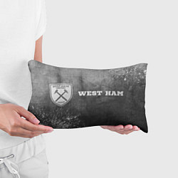 Подушка-антистресс West Ham - grey gradient по-горизонтали, цвет: 3D-принт — фото 2