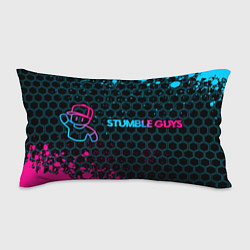 Подушка-антистресс Stumble Guys - neon gradient по-горизонтали