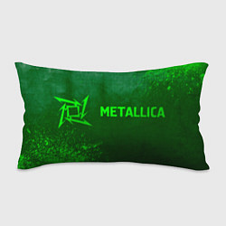 Подушка-антистресс Metallica - green gradient по-горизонтали, цвет: 3D-принт