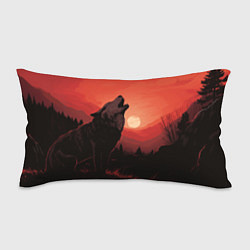Подушка-антистресс Волк воет на луну