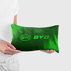 Подушка-антистресс BYD - green gradient по-горизонтали, цвет: 3D-принт — фото 2