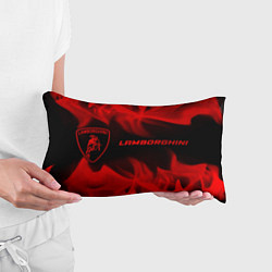 Подушка-антистресс Lamborghini - red gradient по-горизонтали, цвет: 3D-принт — фото 2