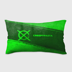 Подушка-антистресс CreepyPasta - green gradient по-горизонтали, цвет: 3D-принт