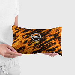 Подушка-антистресс Opel штрихи огненные, цвет: 3D-принт — фото 2