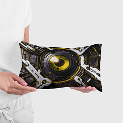 Подушка-антистресс Жёлтая сфера киберпанк, цвет: 3D-принт — фото 2