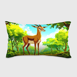 Подушка-антистресс Газель в лесу, цвет: 3D-принт