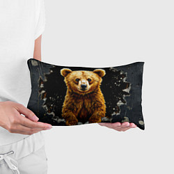 Подушка-антистресс Медведь бурый, цвет: 3D-принт — фото 2